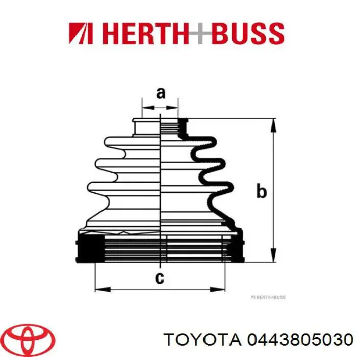 Пыльник шарнира угловых скоростей внутренний передний Toyota 0443805030 цена, от 10.00 USD