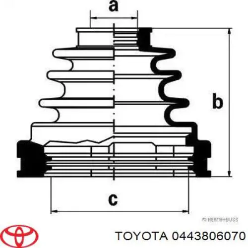 Чехол шруса Toyota 0443806070 цена, от 5.52 USD