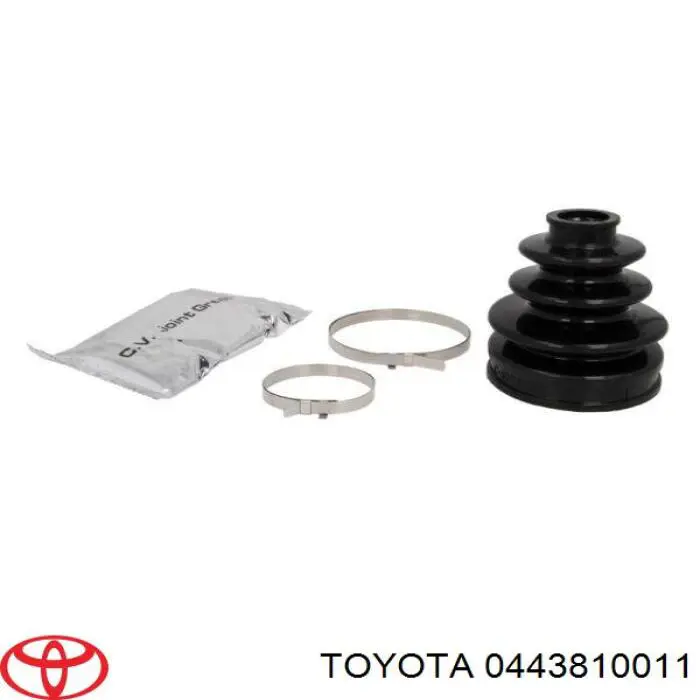 Fuelle, árbol de transmisión delantero interior 0443810011 Toyota