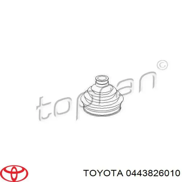 Купить 0443826010 Toyota Пыльник гранаты внутренний, передней полуоси