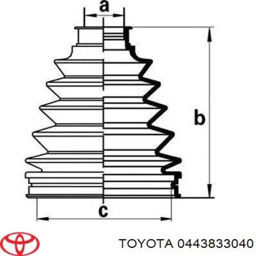 Купить 0443833040 Toyota Пыльники шрусов