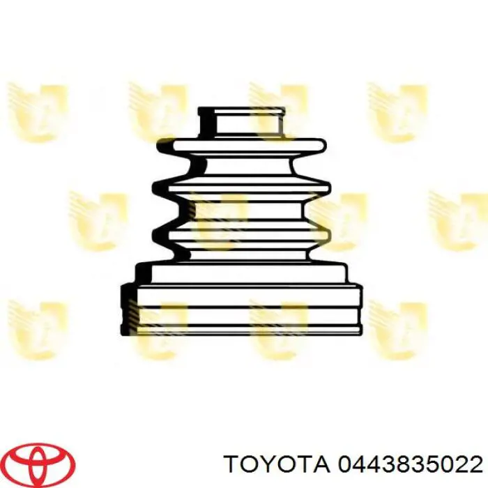 Пыльник ШРУСа наружный 0443835022 Toyota