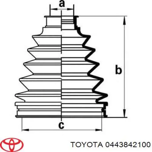 Чехол шруса Toyota 0443842100 цена, от 81.62 USD