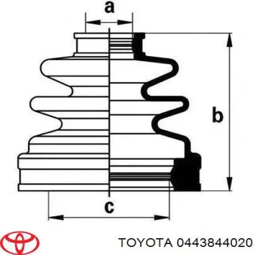  Toyota 0443844020