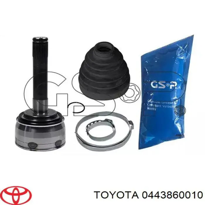 Пыльник шарнира угловых скоростей внутренний передний Toyota 0443860010 цена, от 10.63 USD