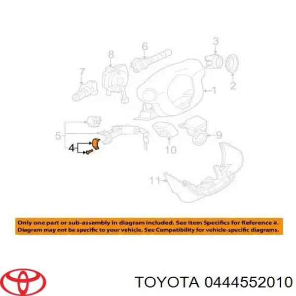 РМК рулеовго механизма Toyota 0444552010 цена, от 44.59 USD