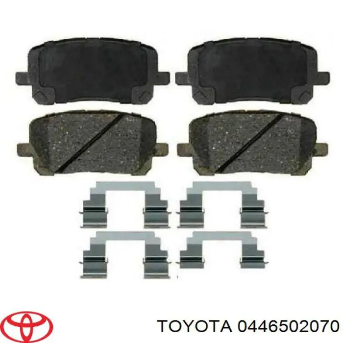 Тормозные колодки Toyota 0446502070