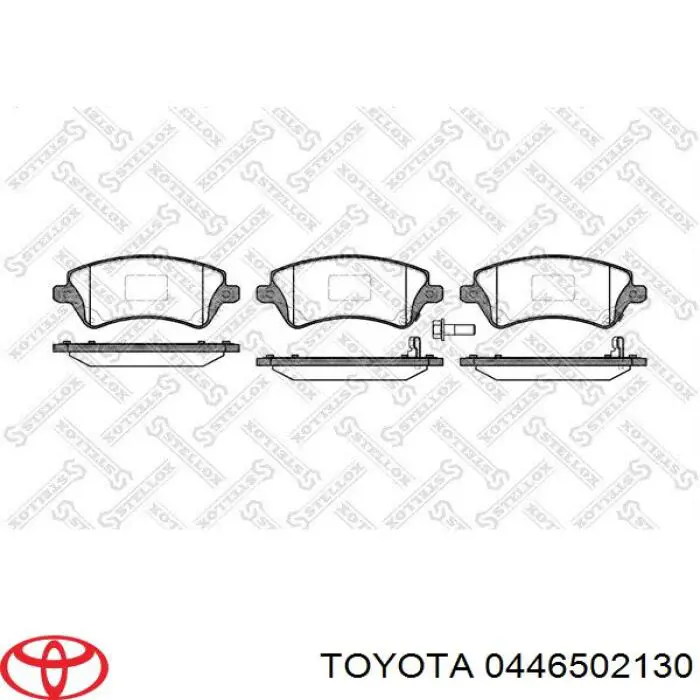 Купить 0446502130 Toyota Колодки тормозные