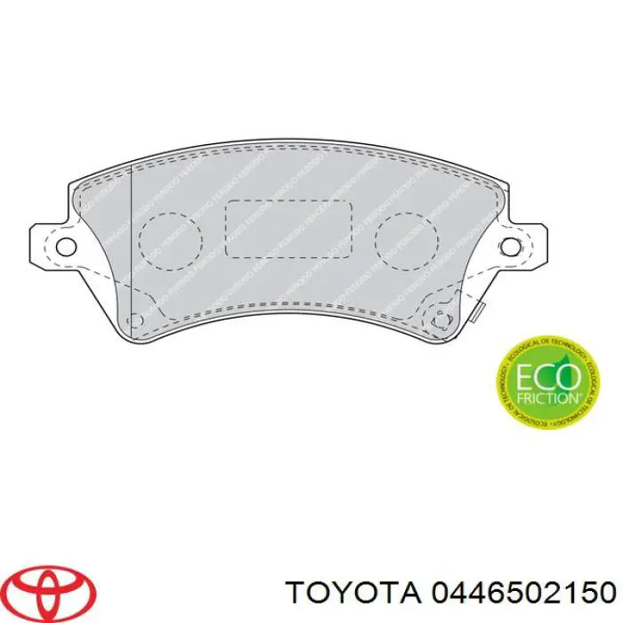 Колодки Toyota 0446502150 цена, от 22.07 USD