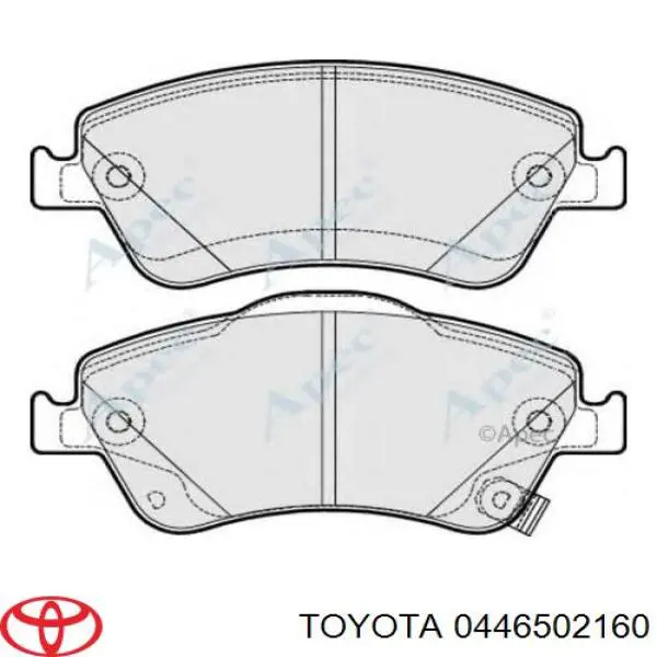 Колодки Toyota 0446502160 цена, от 19.00 USD