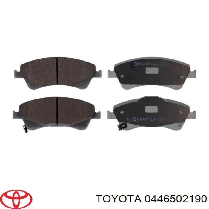 0446502190 Toyota колодки тормозные передние дисковые