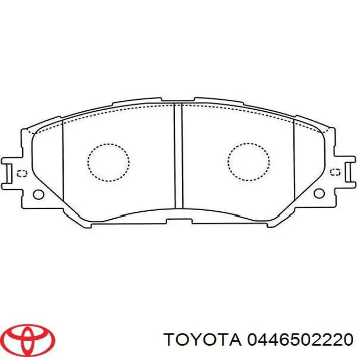 Тормозные колодки Toyota 0446502220