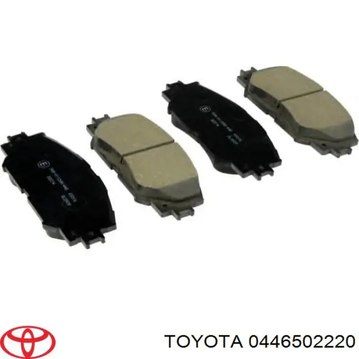 0446502220 Toyota колодки тормозные передние дисковые