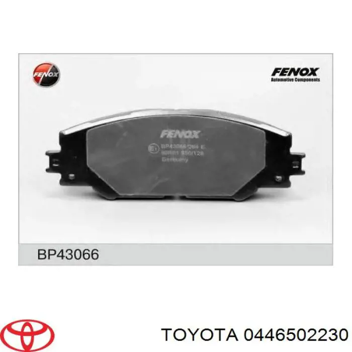 Тормозные колодки Toyota 0446502230