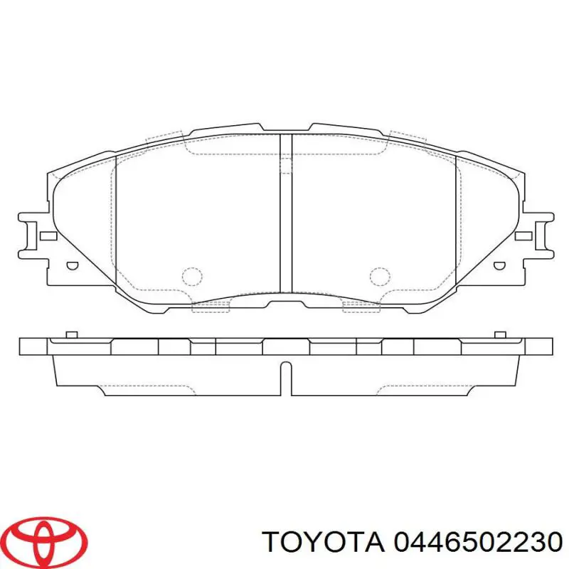 Купить 0446502230 Toyota Колодки тормозные