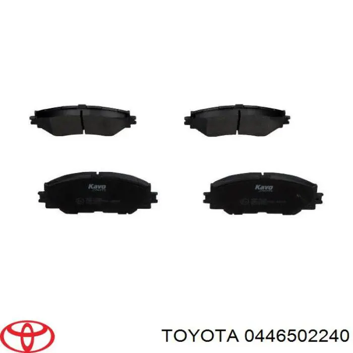 Тормозные колодки Toyota 0446502240