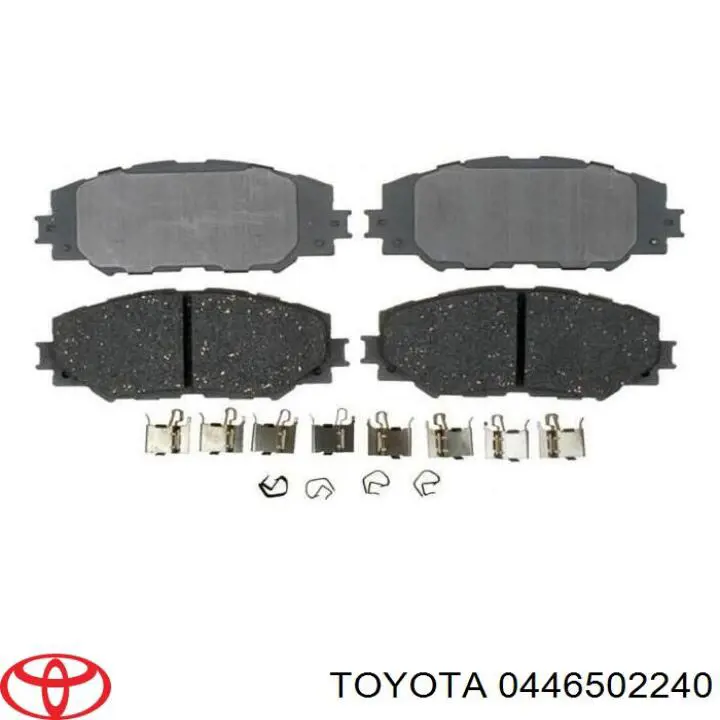 0446502240 Toyota колодки тормозные передние дисковые