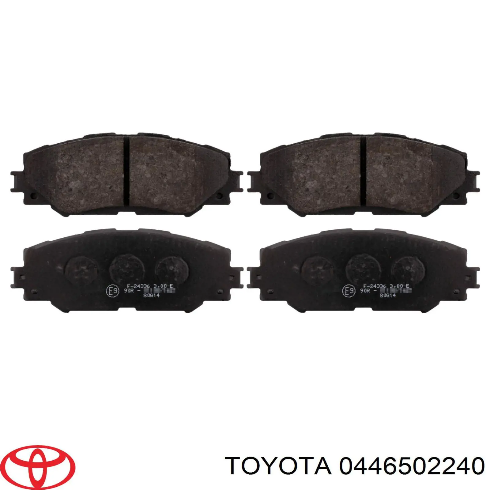 Передние тормозные колодки 0446502240 Toyota