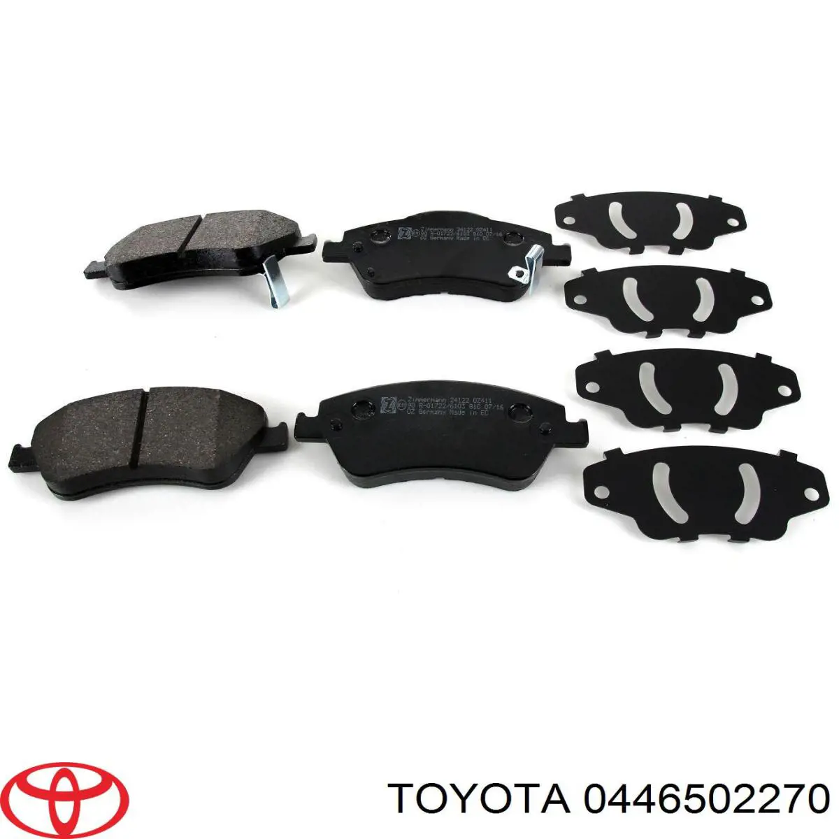 Передние тормозные колодки 0446502270 Toyota