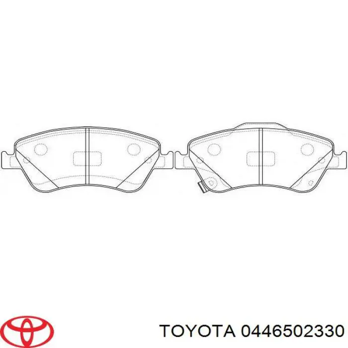 Колодки Toyota 0446502330 цена, от 21.99 USD