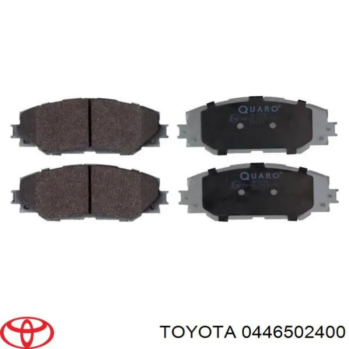 Купить 0446502400 Toyota Колодки тормозные