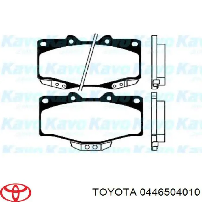 Колодки Toyota 0446504010 цена, от 28.32 USD