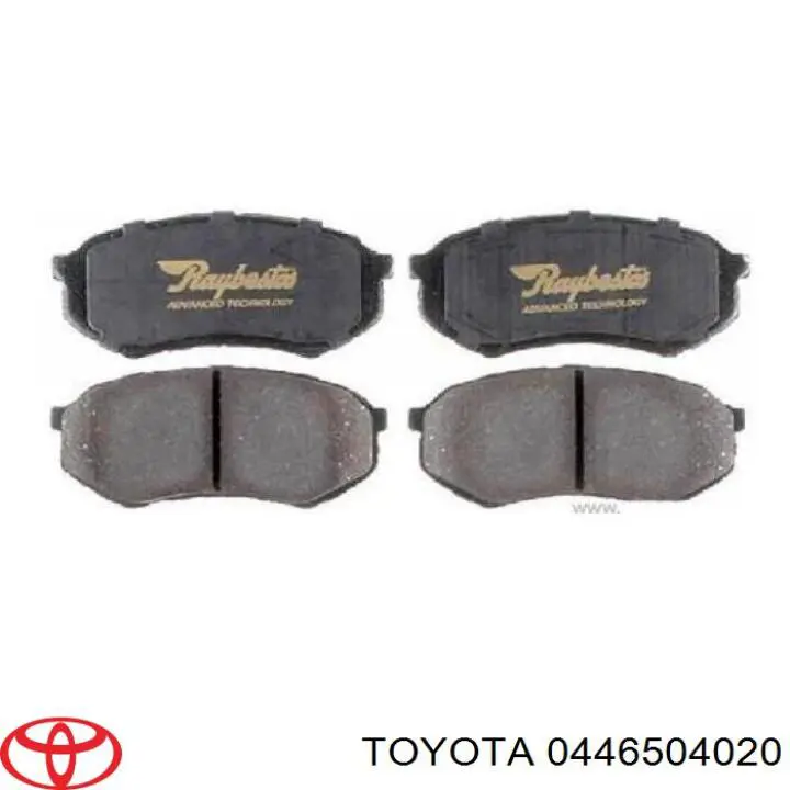 Передние тормозные колодки 0446504020 Toyota