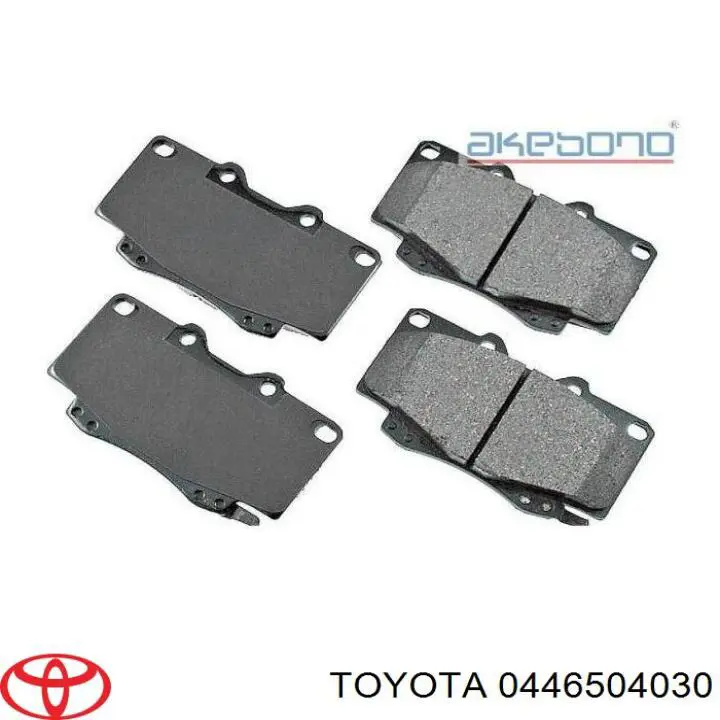 Купить 0446504030 Toyota Колодки тормозные