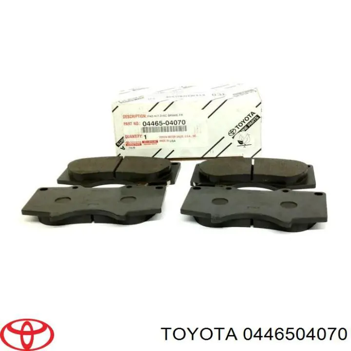 Передние тормозные колодки 0446504070 Toyota