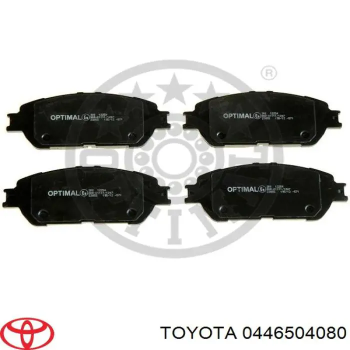 Колодки Toyota 0446504080 цена, от 23.20 USD