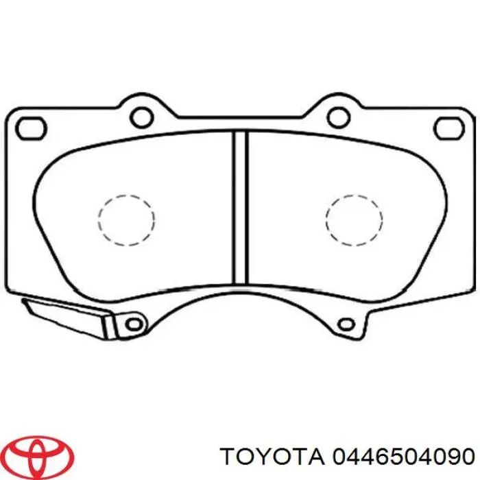 0446504090 Toyota Колодки передние