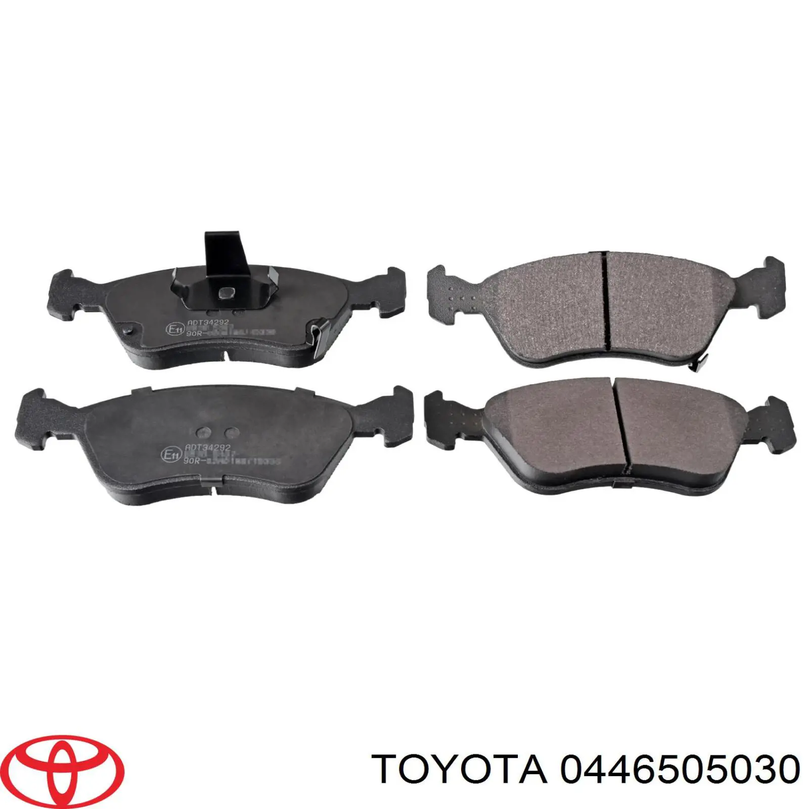 0446505030 Toyota колодки тормозные передние дисковые