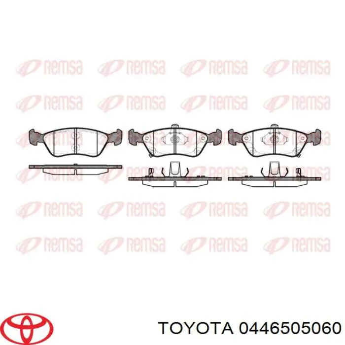 Купить 0446505060 Toyota Колодки тормозные