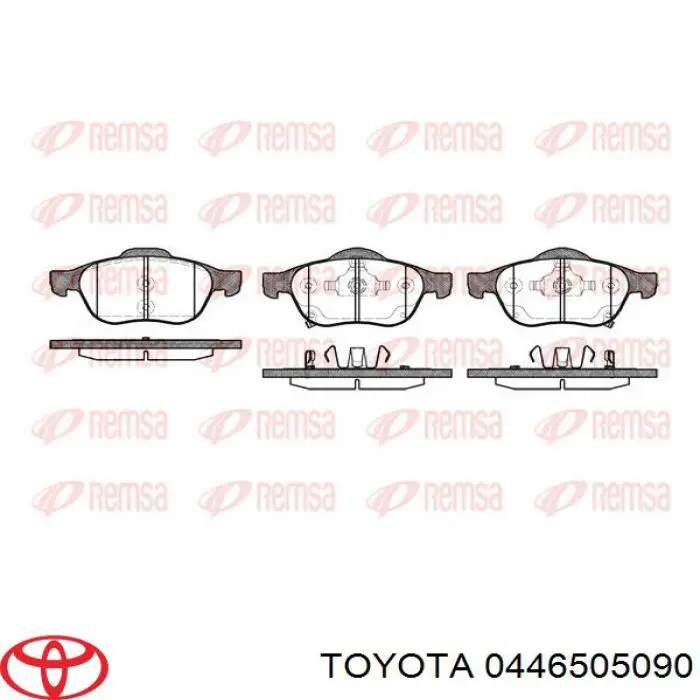 Колодки Toyota 0446505090 цена, от 22.80 USD