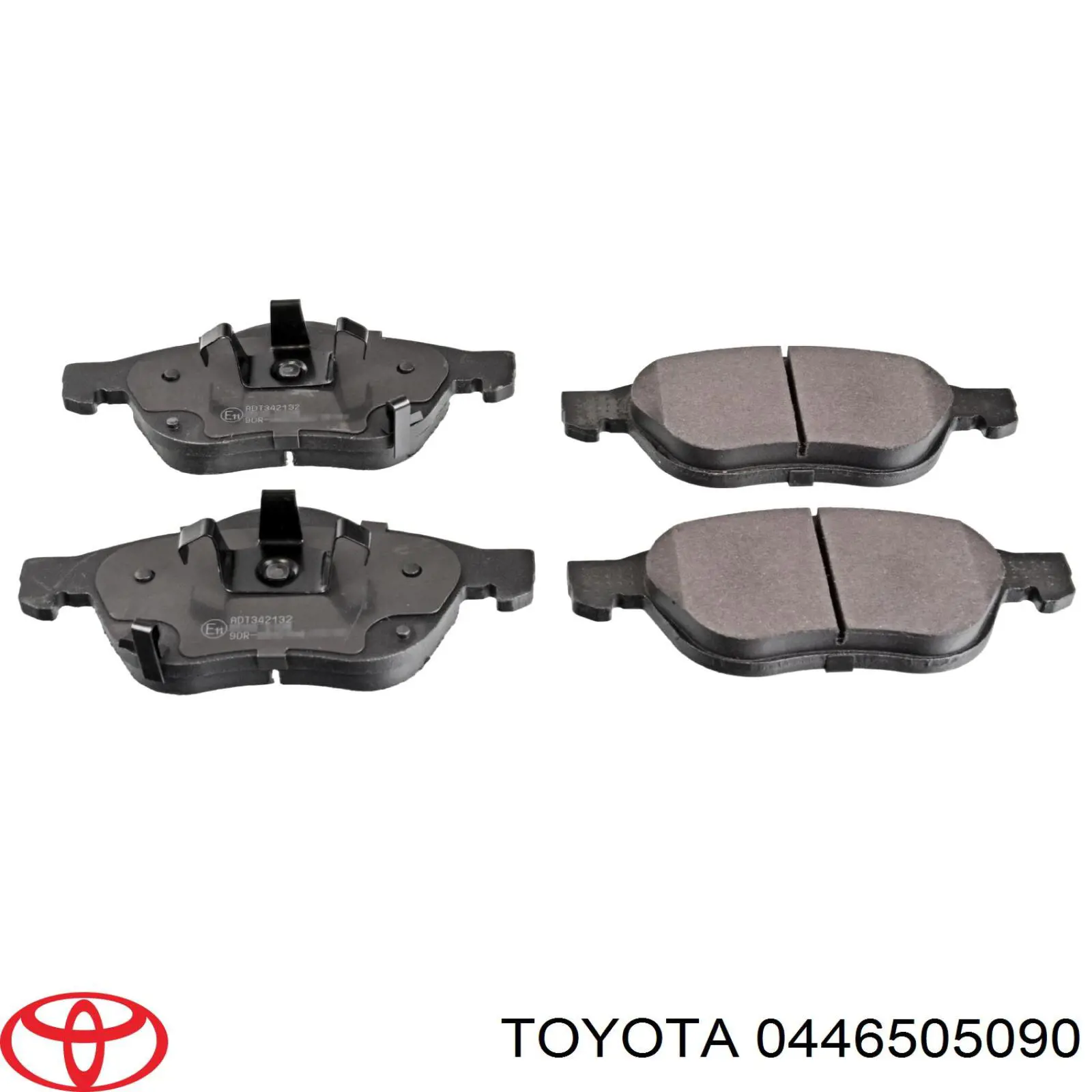 0446505090 Toyota колодки тормозные передние дисковые