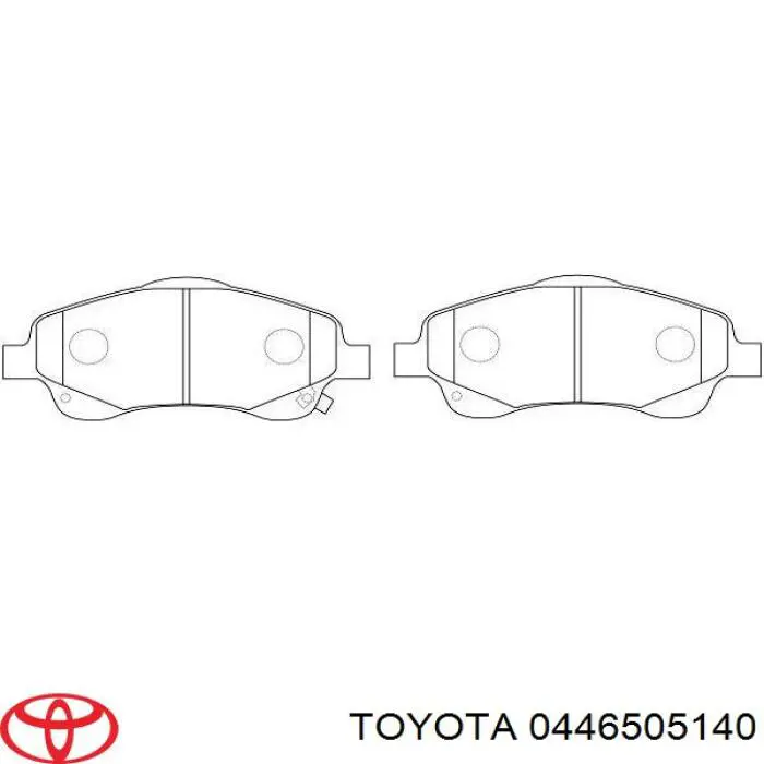 Колодки Toyota 0446505140 цена, от 21.41 USD