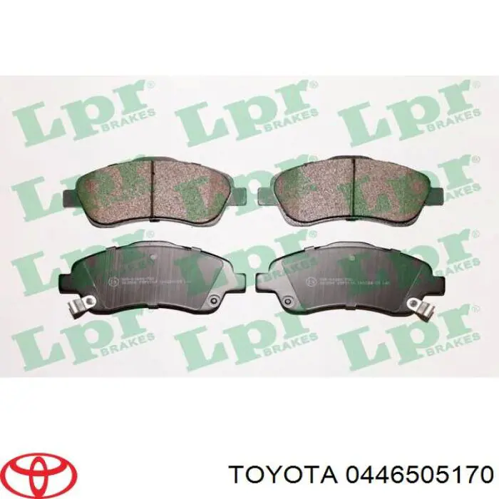 Передние тормозные колодки 0446505170 Toyota