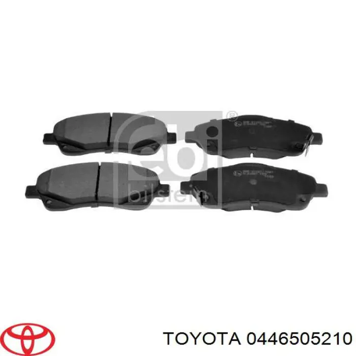 0446505210 Toyota колодки тормозные передние дисковые
