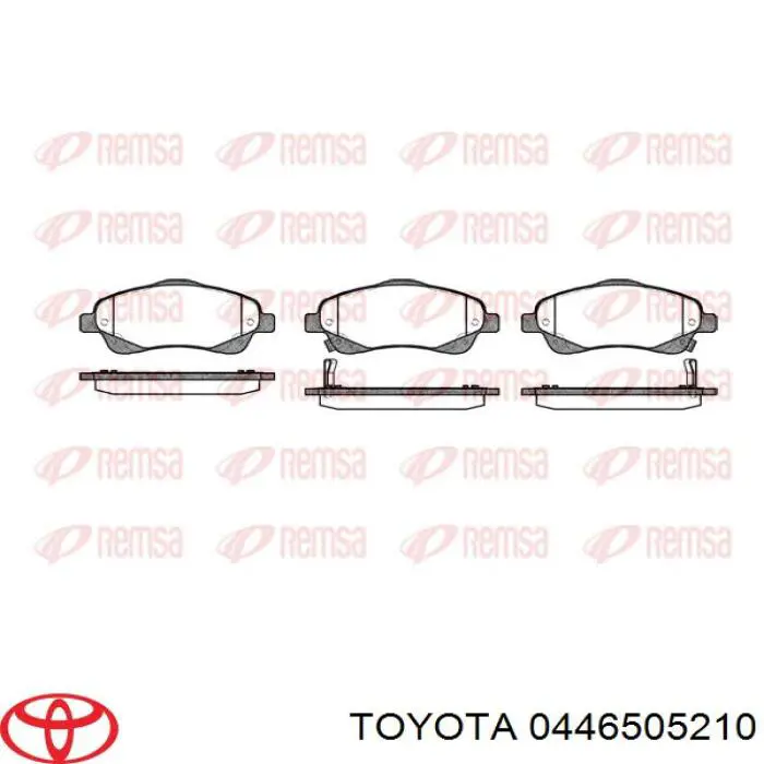 Колодки Toyota 0446505210 цена, от 24.44 USD