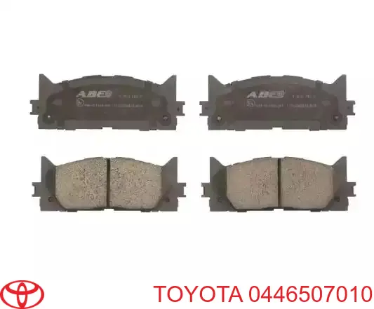 Купить 0446507010 Toyota Колодки тормозные