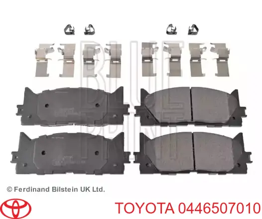 Тормозные колодки Toyota 0446507010