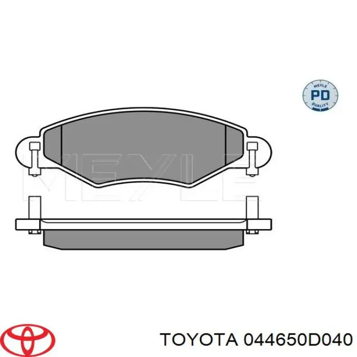 044650D040 Toyota Колодки передние