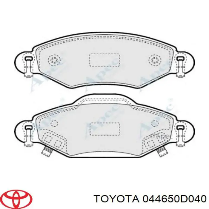 044650D040 Toyota передние тормозные колодки