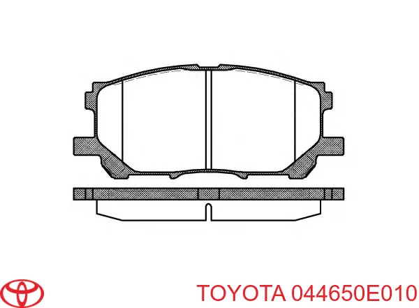 Тормозные колодки Toyota 044650E010