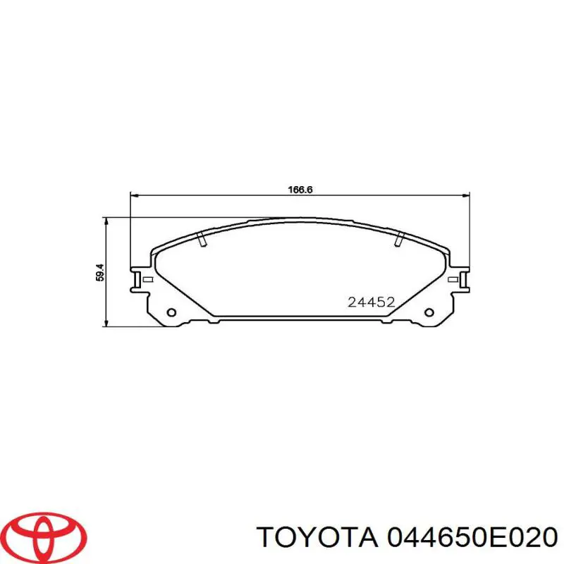Колодки Toyota 044650E020 цена, от 31.75 USD