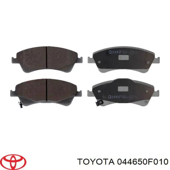 044650F010 Toyota колодки тормозные передние дисковые