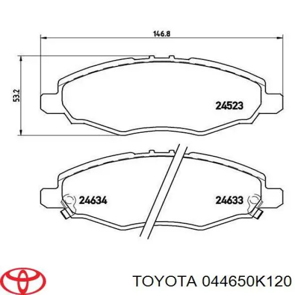 044650K120 Toyota 