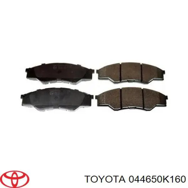 044650K160 Toyota sapatas do freio dianteiras de disco