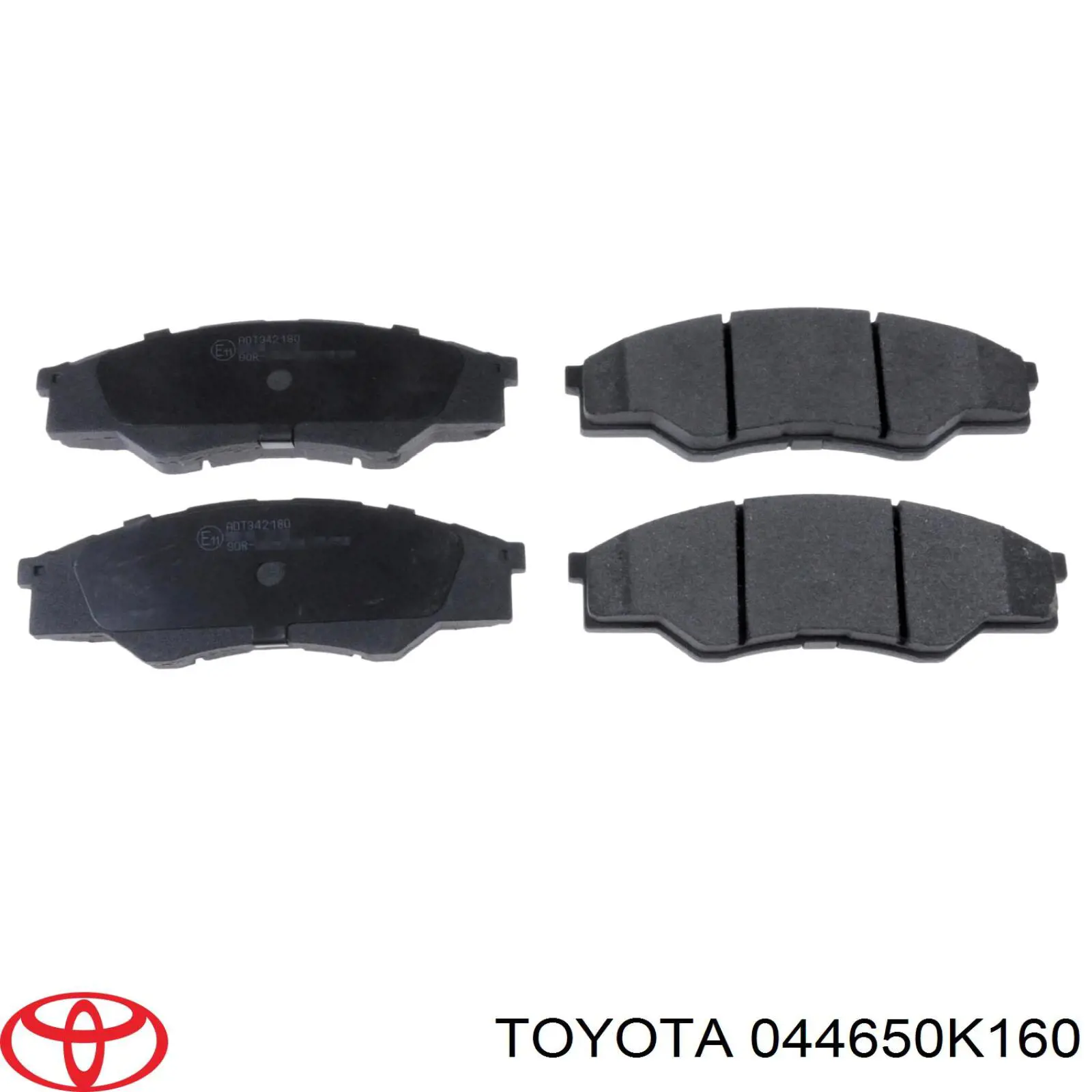 Купить 044650K160 Toyota Колодки тормозные