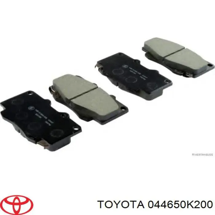 044650K200 Toyota колодки тормозные передние дисковые